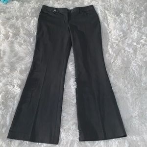 Wide leg gray business casual pants